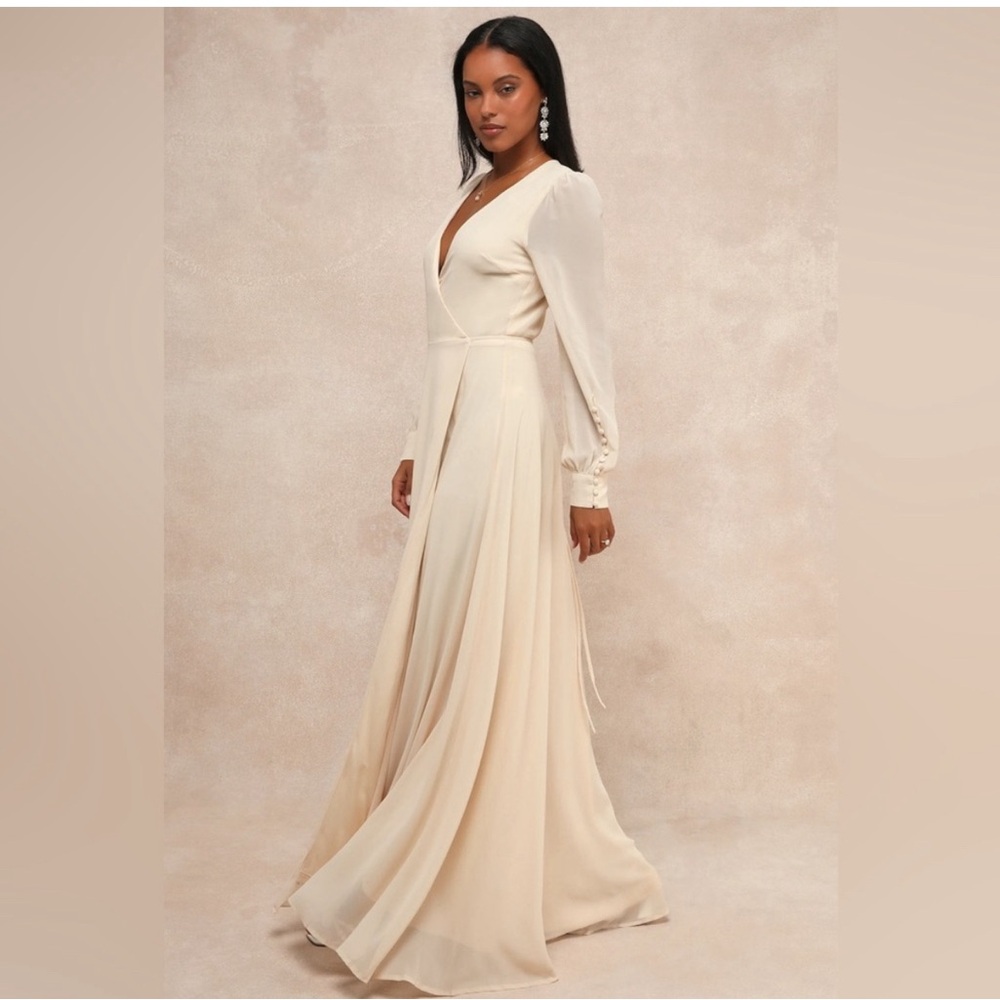 Lulus Wrap Maxi Dress